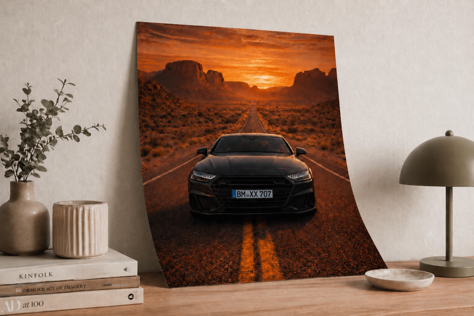 Personalisiertes Auto Poster – Dein Auto als Premium Wandbild