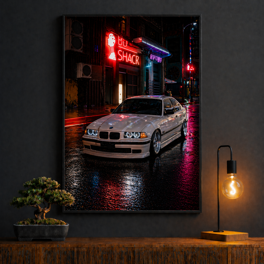 Personalisiertes Auto Poster – Dein Auto als Premium Wandbild