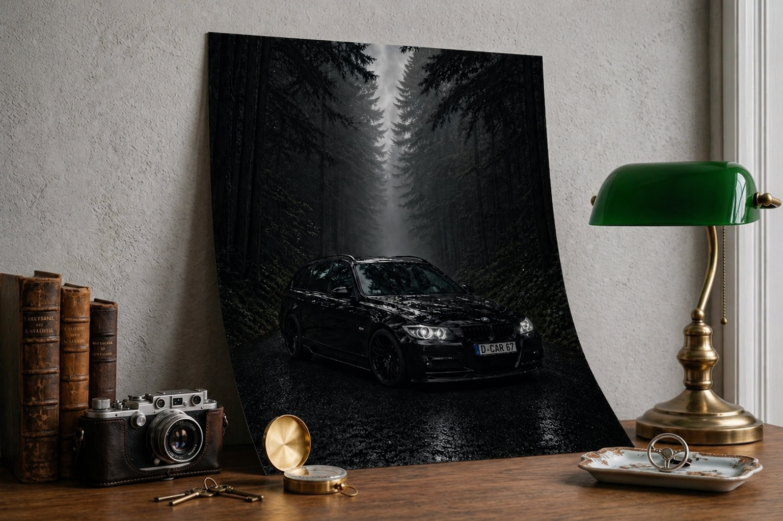 Personalisiertes Auto Poster – Dein Auto als Premium Wandbild